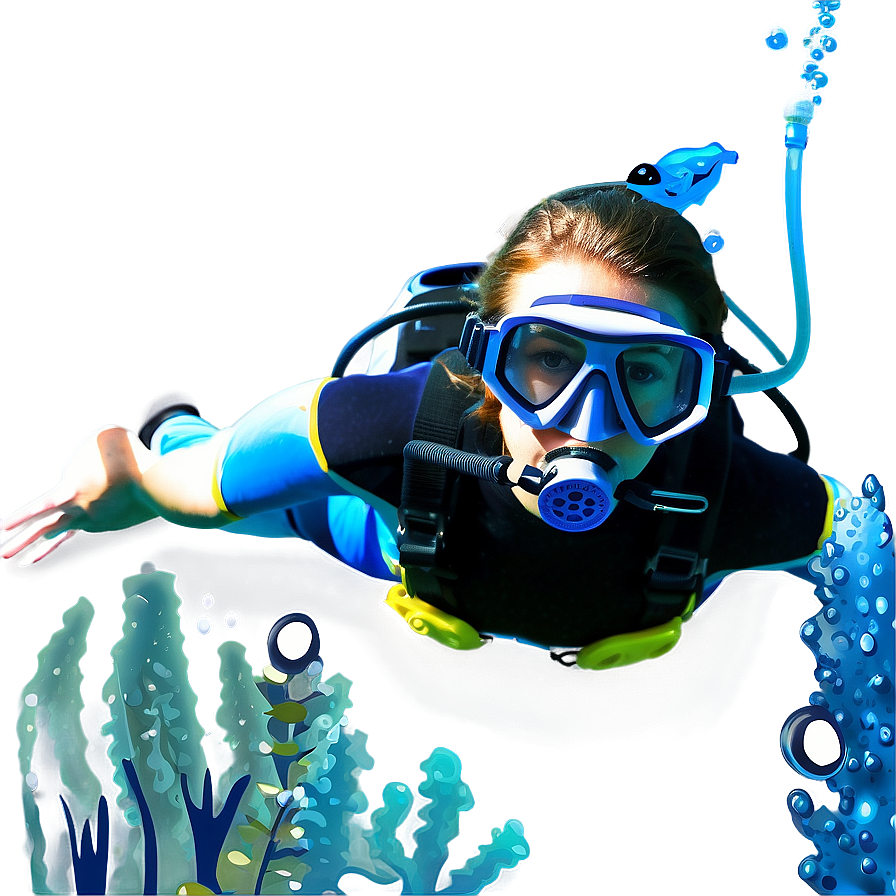 Underwater Diving Png Aps PNG Image