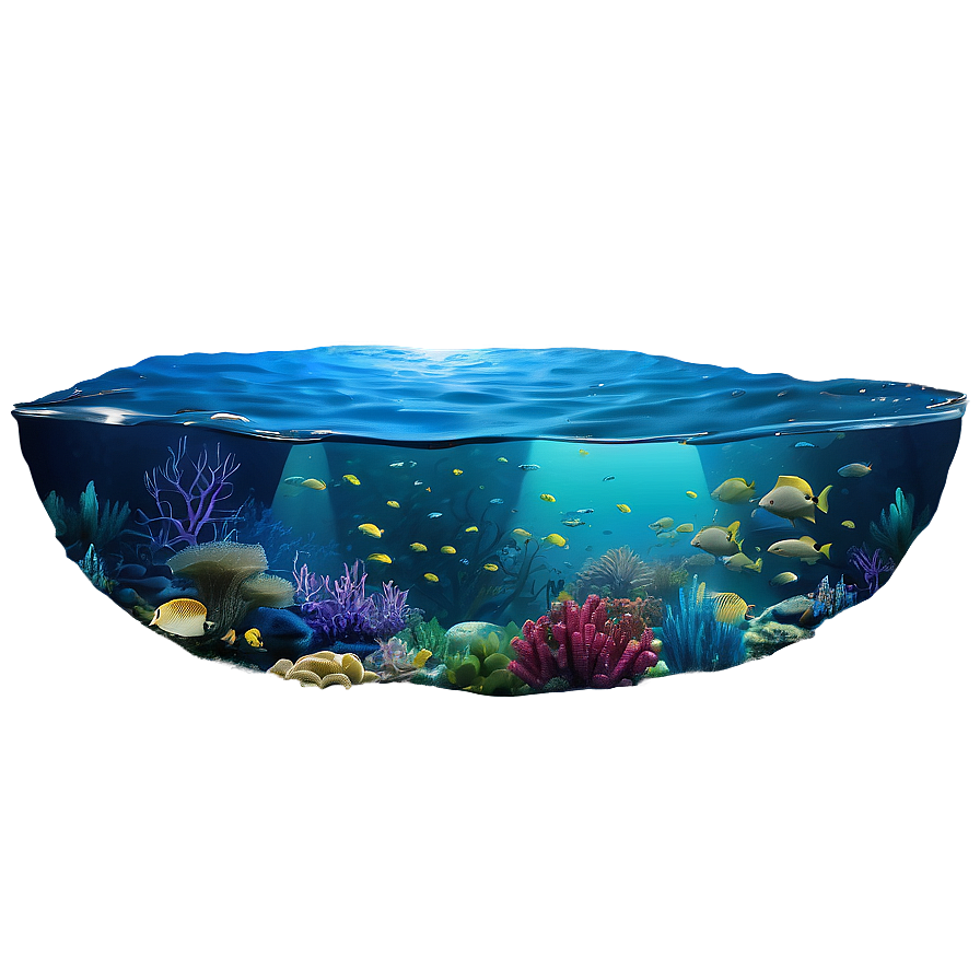 Underwater Ocean View Png Lkf44 PNG Image