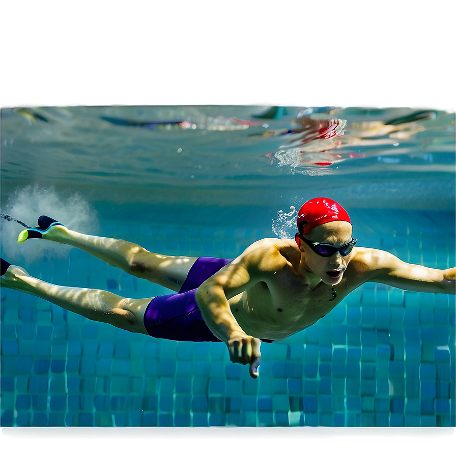 Underwater Swimming Race Png 84 PNG Image