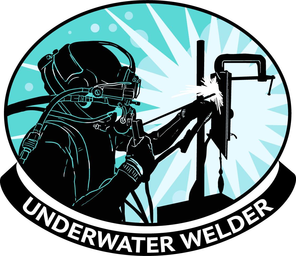 Underwater Welding Professional Graphic PNG Image