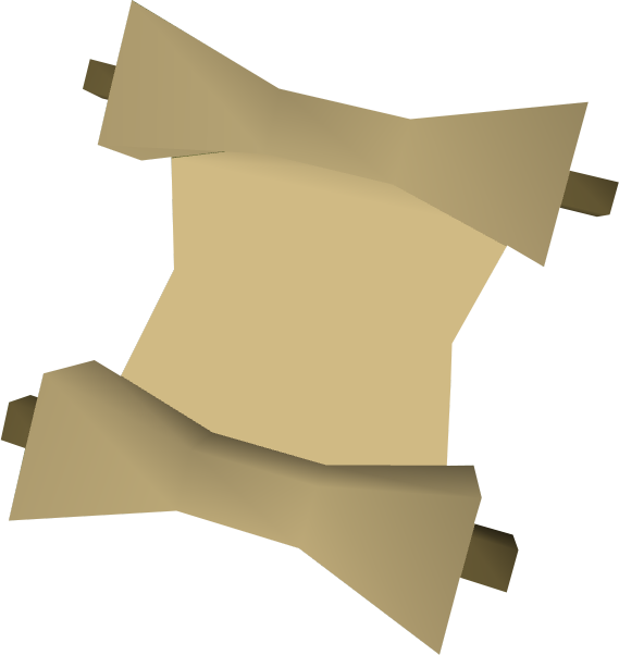 Unfurled Ancient Scroll Graphic PNG Image