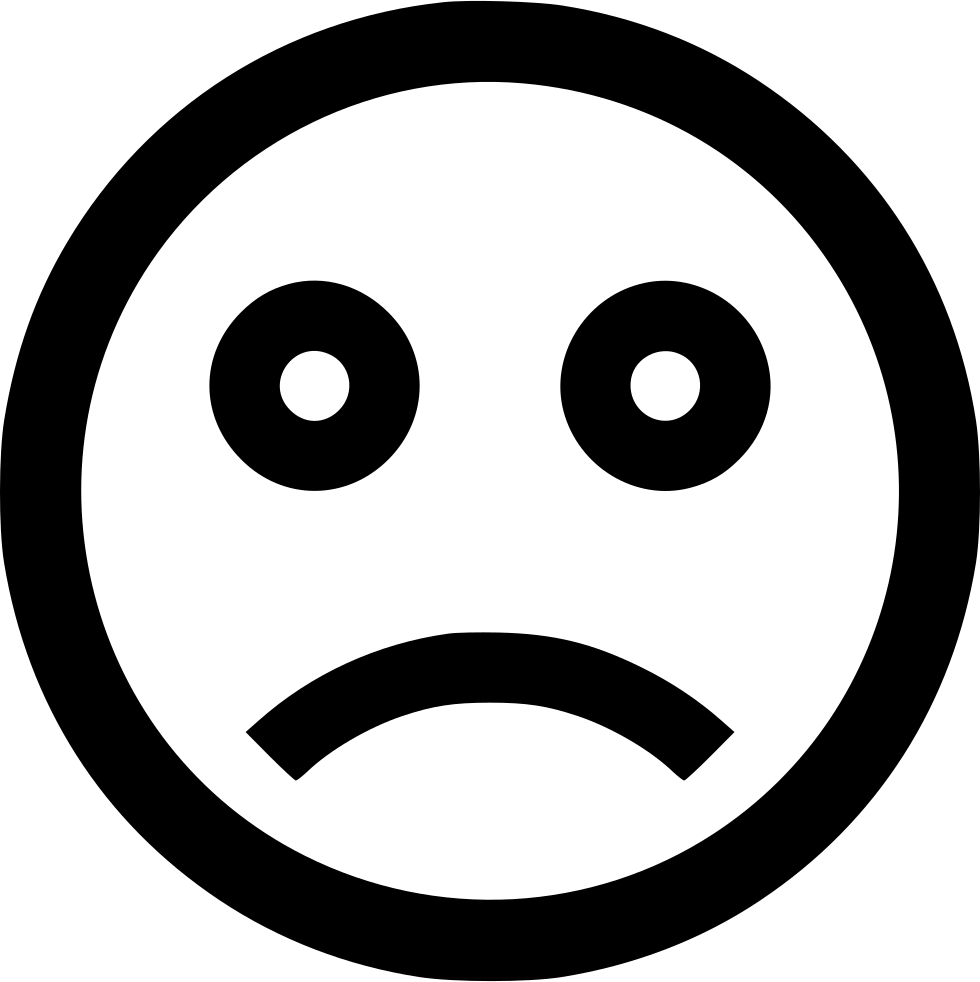 Unhappy_ Face_ Emoji_ Vector PNG Image