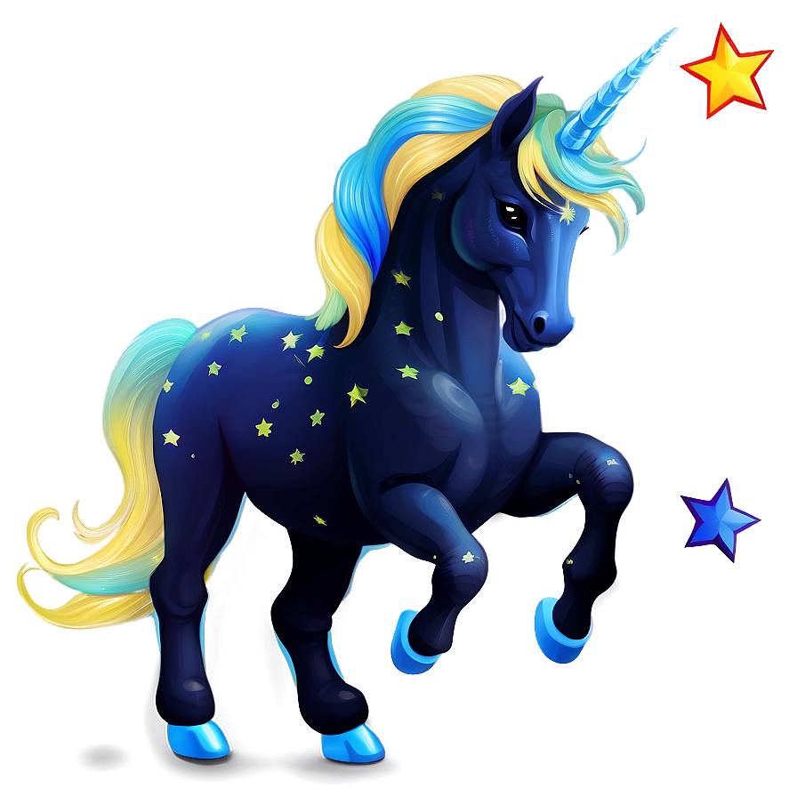 Unicorn And Stars Png 05032024 PNG Image