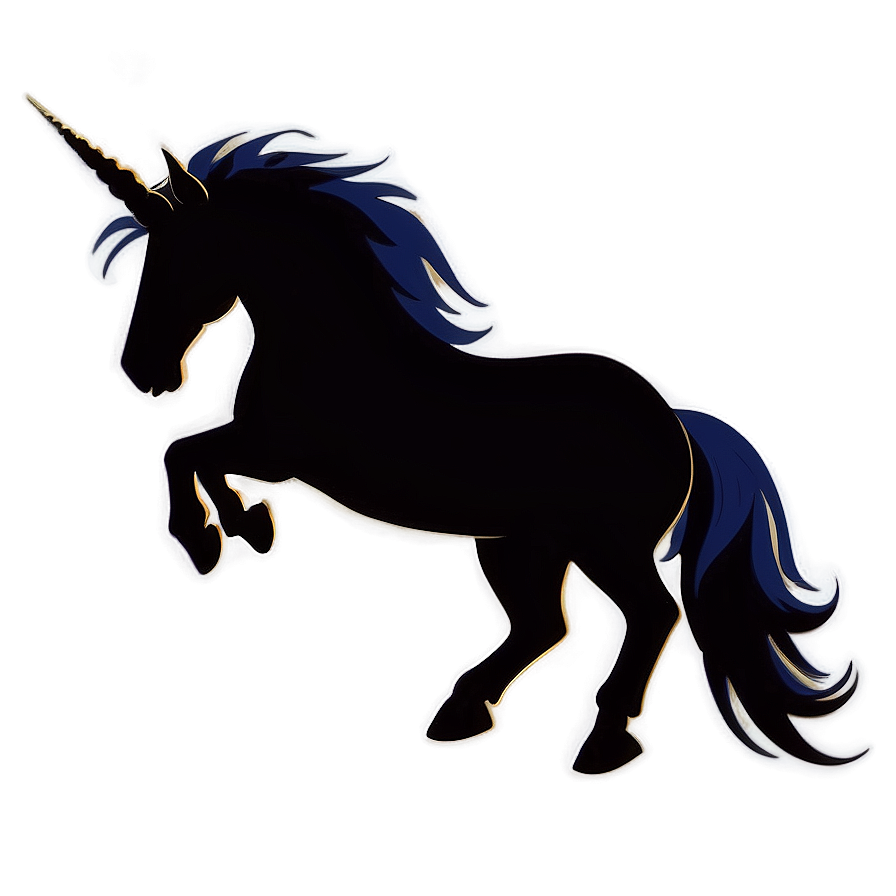 Unicorn Silhouette Clipart Png 79 PNG Image