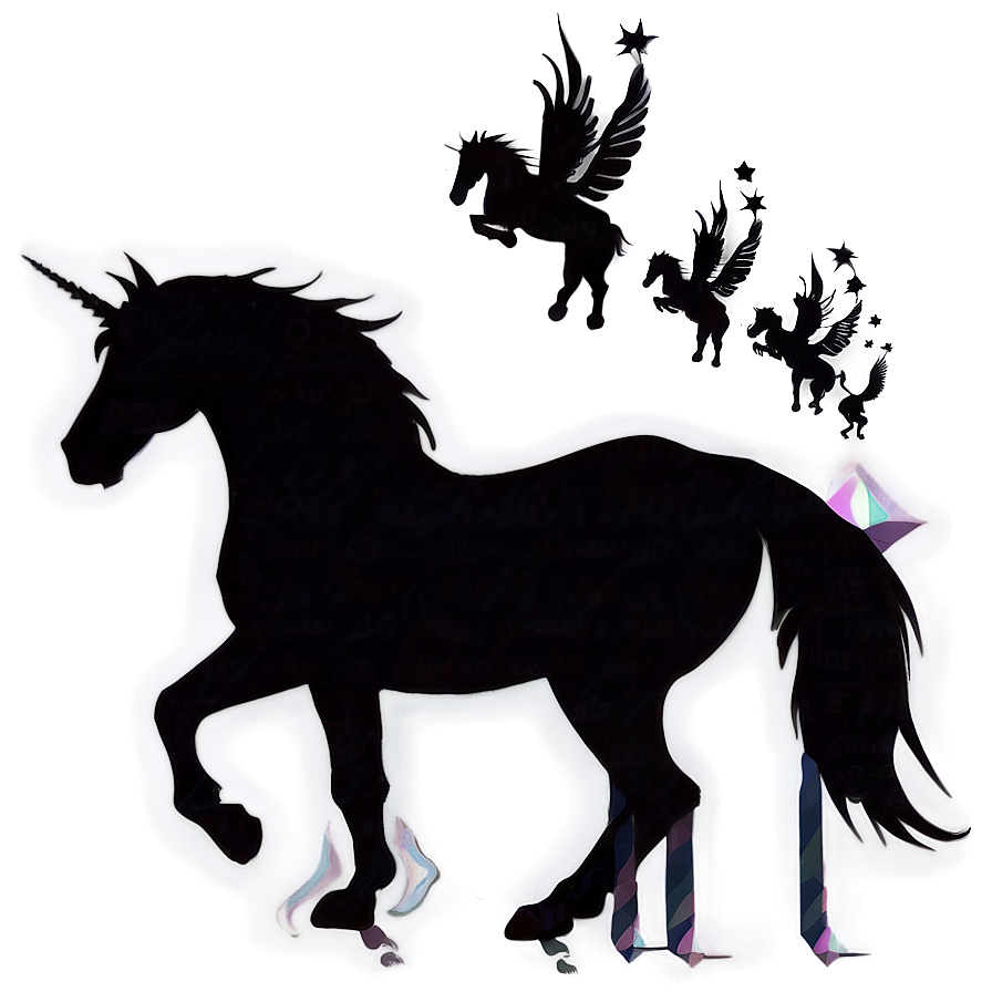 Unicorn Silhouette Png 3 PNG Image