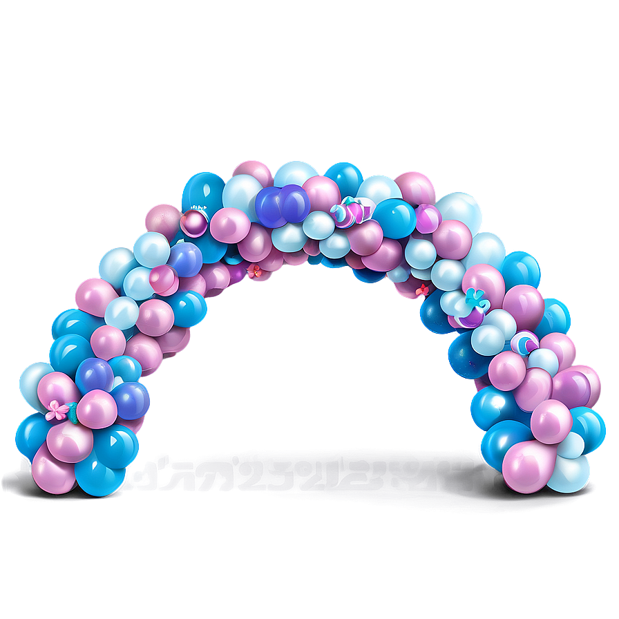 Unicorn Theme Balloon Arch Png Bcf45 PNG Image