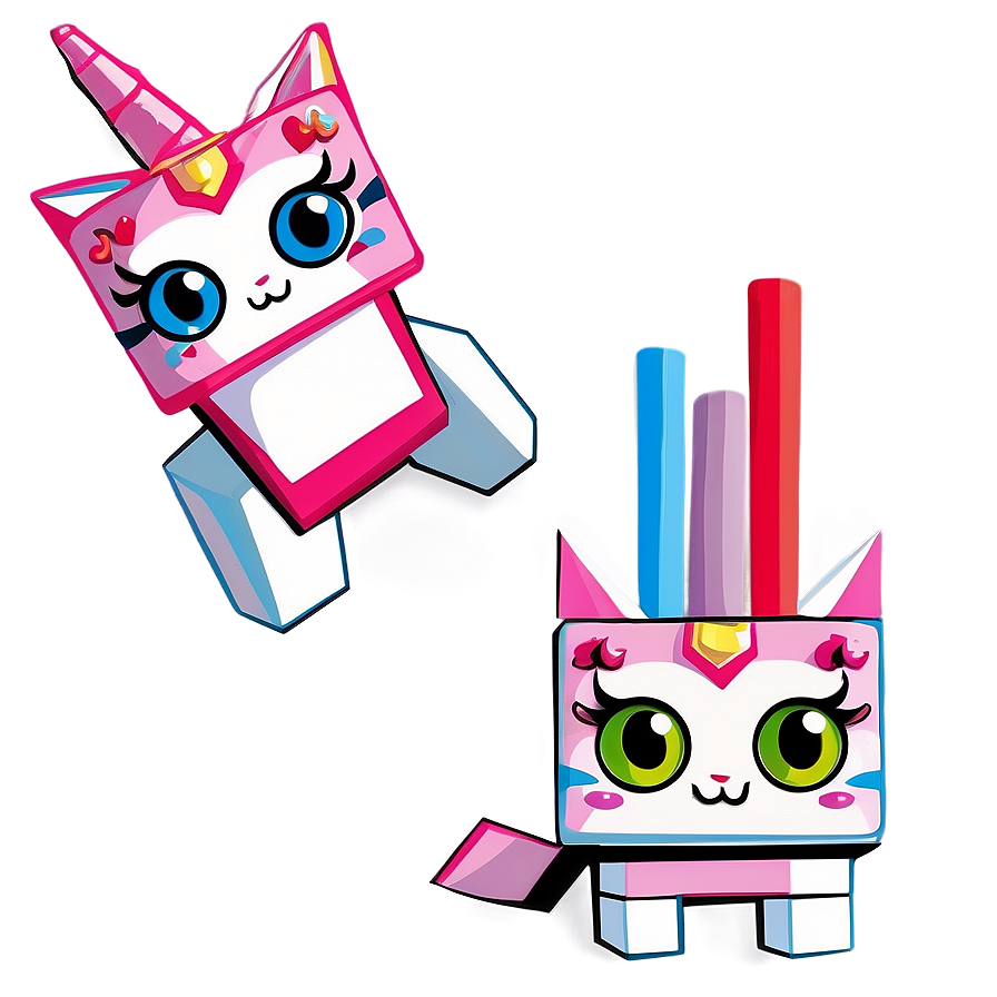 Unikitty In Action Png Dtc78 PNG Image