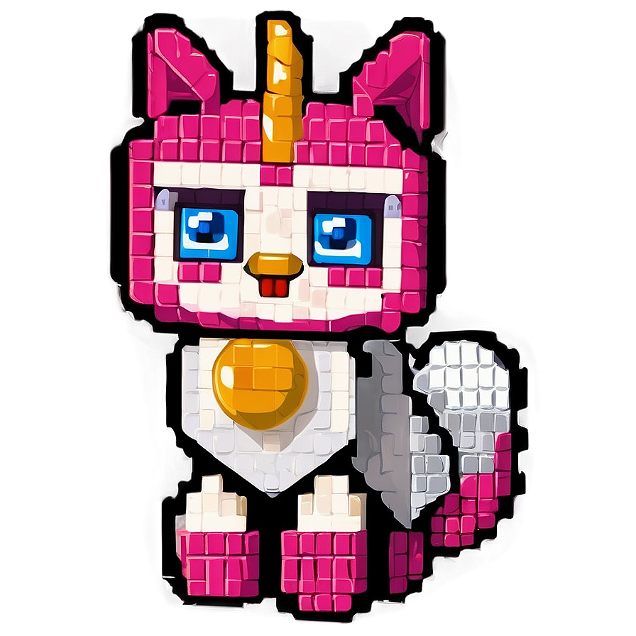 Unikitty Pixel Art Png 06242024 PNG Image