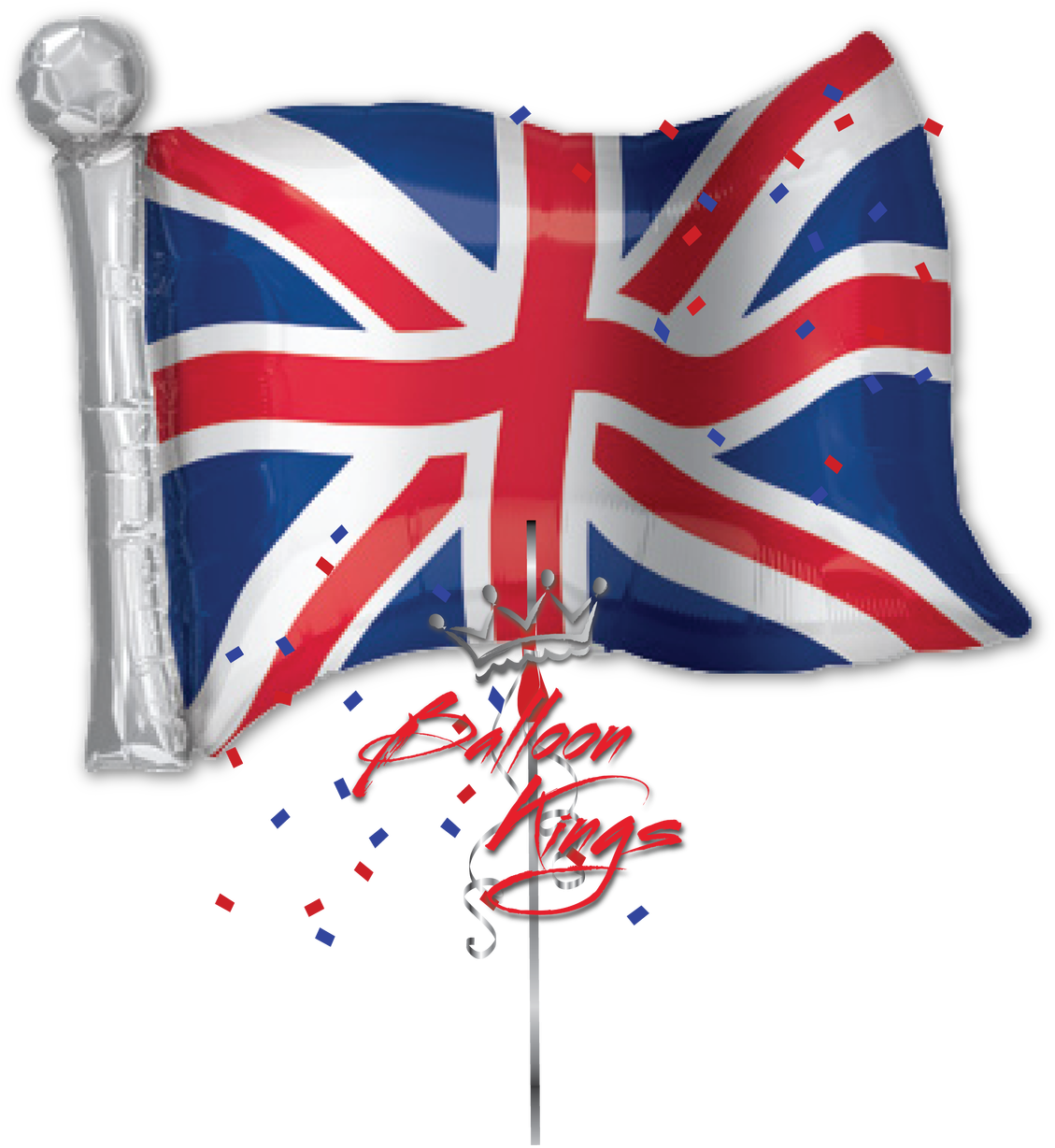 Union Jack Balloon Design PNG Image