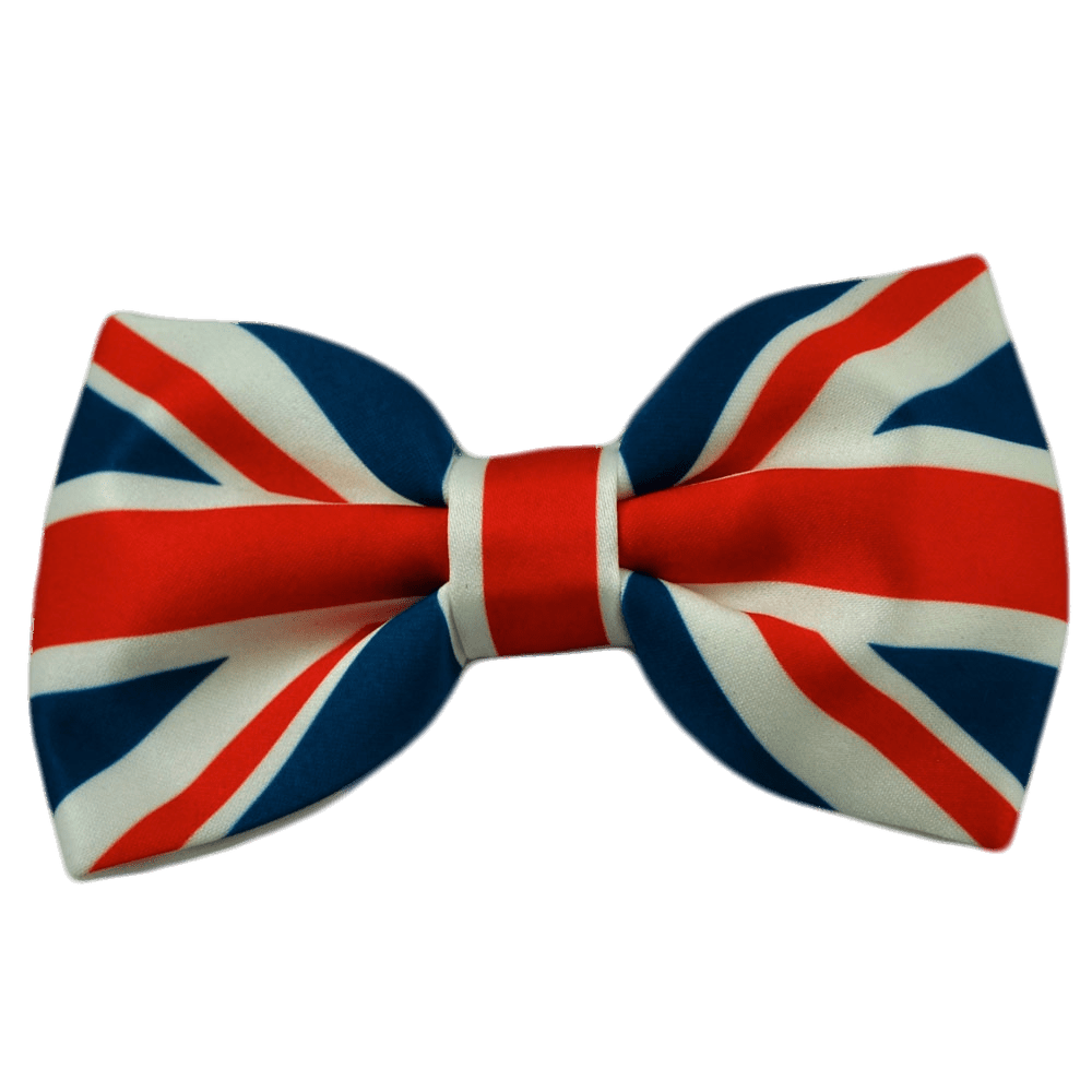 Union Jack Bow Tie PNG Image