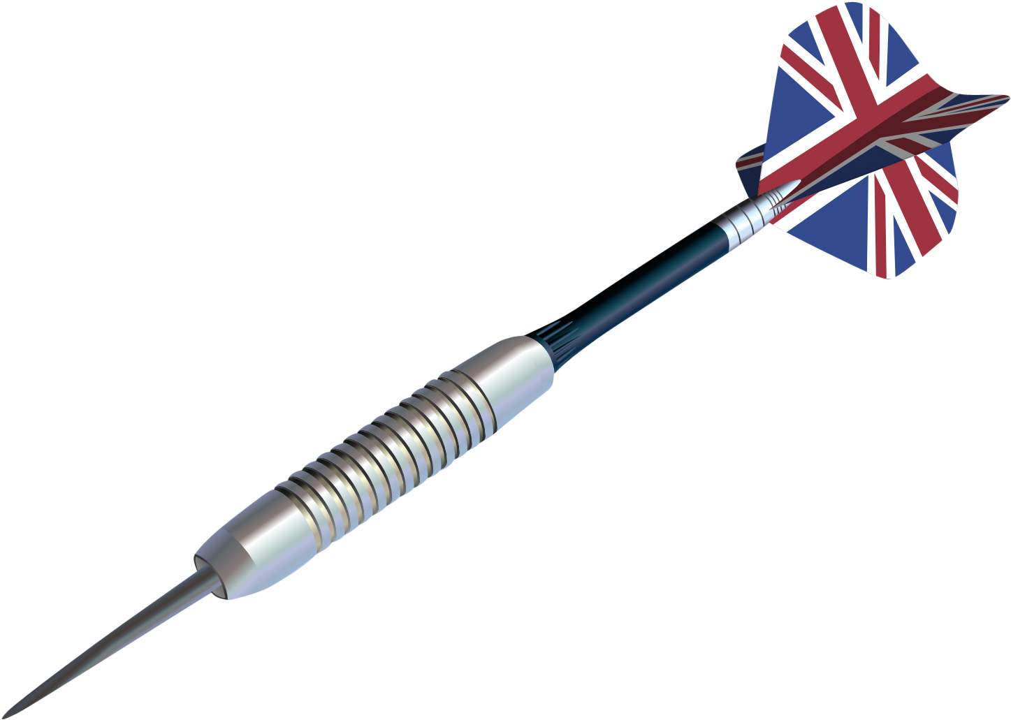 Union Jack Dart Flight PNG Image