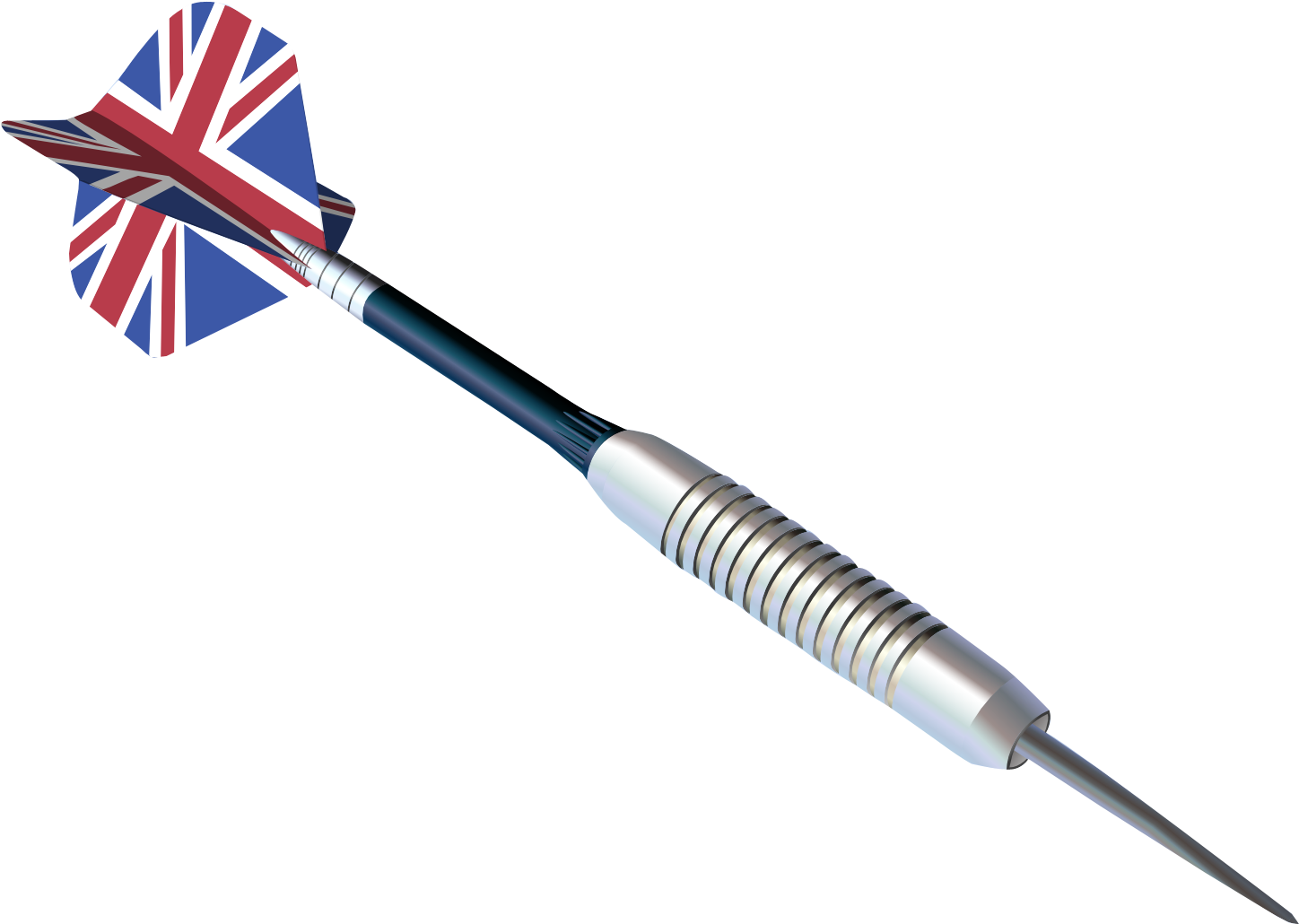 Union Jack Dart Isolated PNG Image