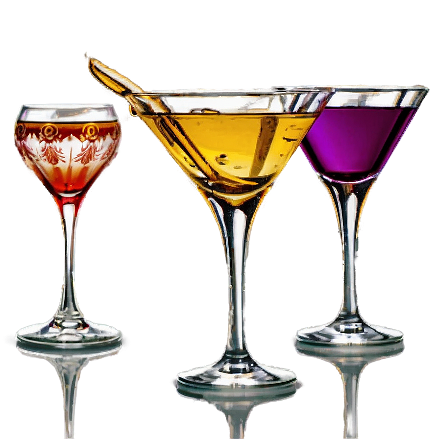 Unique Aperitif Glassware Png 06122024 PNG Image