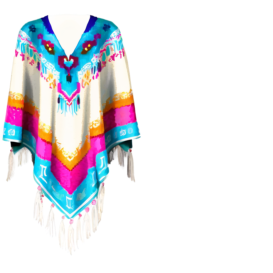 Unique Mexican Poncho Pattern Png 06282024 PNG Image