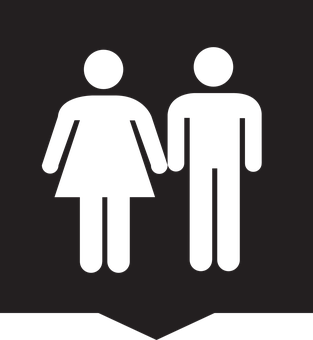 Unisex Restroom Sign PNG Image