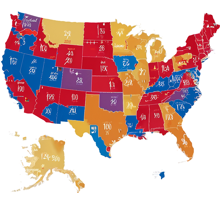 United States Electoral Map Png Rjo PNG Image