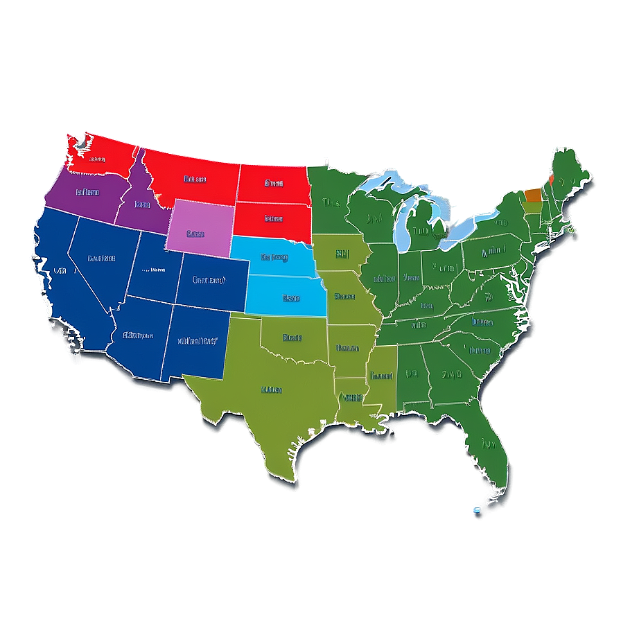 United States Map In Spanish Png 31 PNG Image