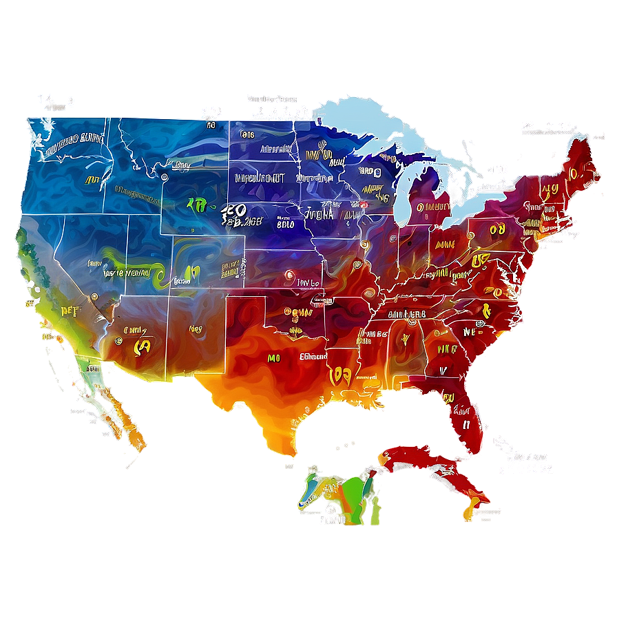 United States Weather Map Png Lws75 PNG Image