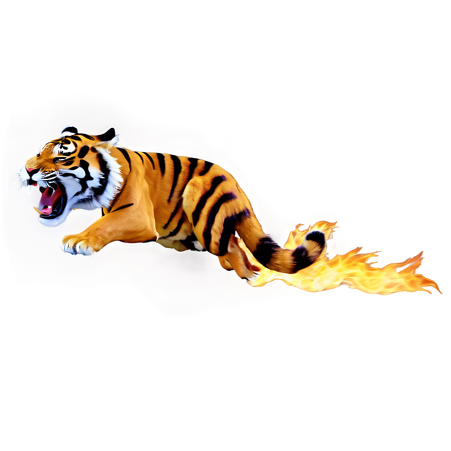 Unleashed Tiger Fury Png Vny PNG Image