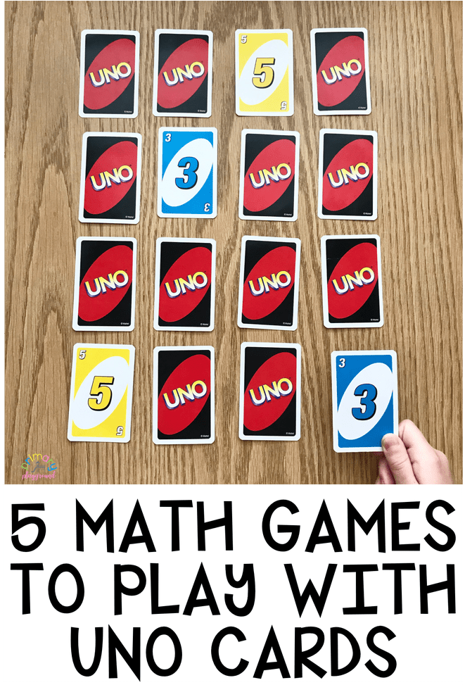 Uno Cards Math Games PNG Image