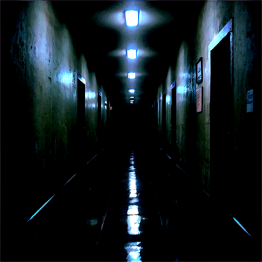 Unsettling Dark Corridor Png Pma28 PNG Image