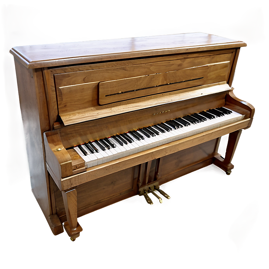 Upright Piano In Natural Light Oak Png 47 PNG Image