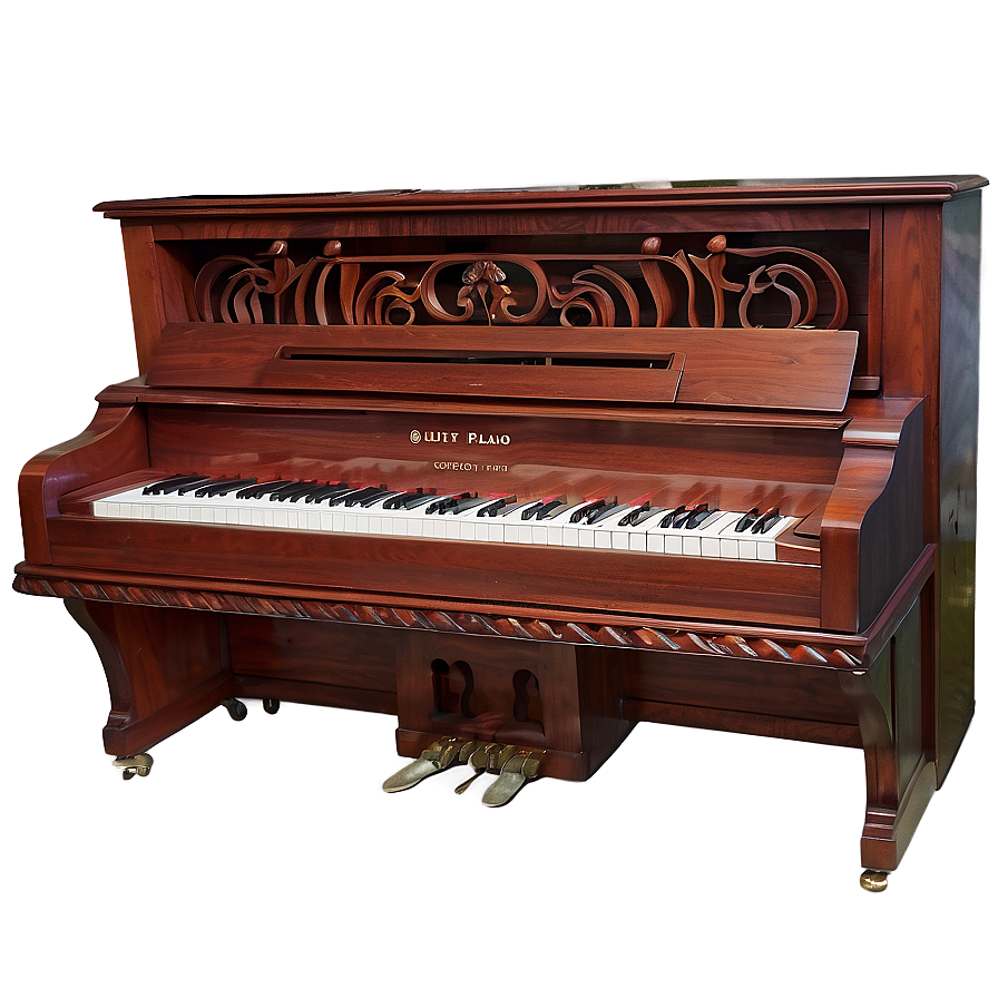 Upright Piano With Multi-timbral Capabilities Png Fiu PNG Image