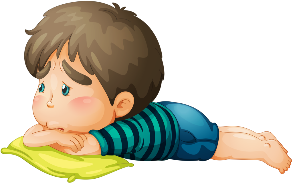 Upset Boy Cartoon PNG Image