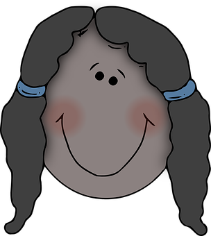 Upside Down Cartoon Face Illusion PNG Image