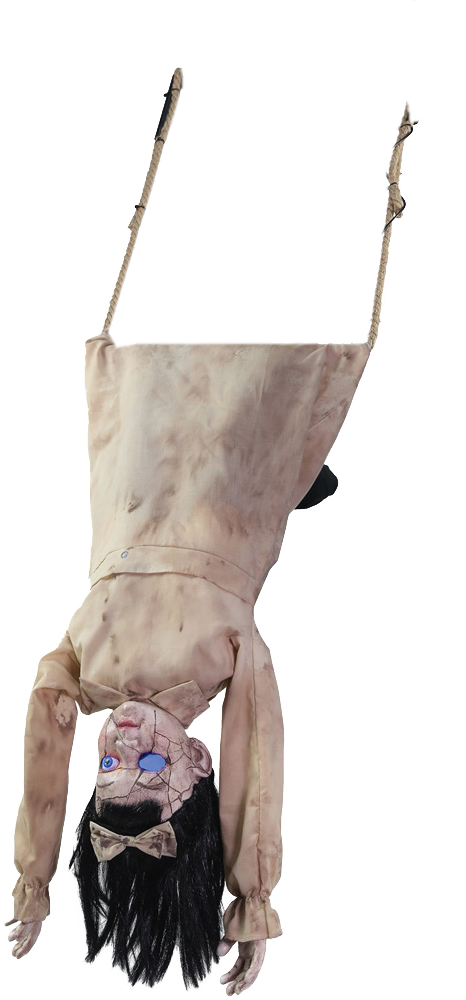 Upside Down_ Scarecrow_ Creepy_ Figure.png PNG Image