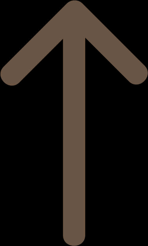 Upward Brown Arrow Icon PNG Image