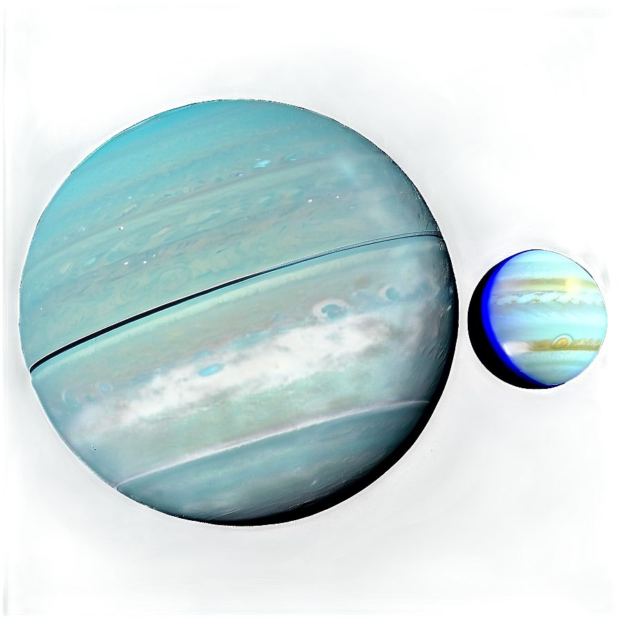 Uranus Comparative Size Png Xsb PNG Image