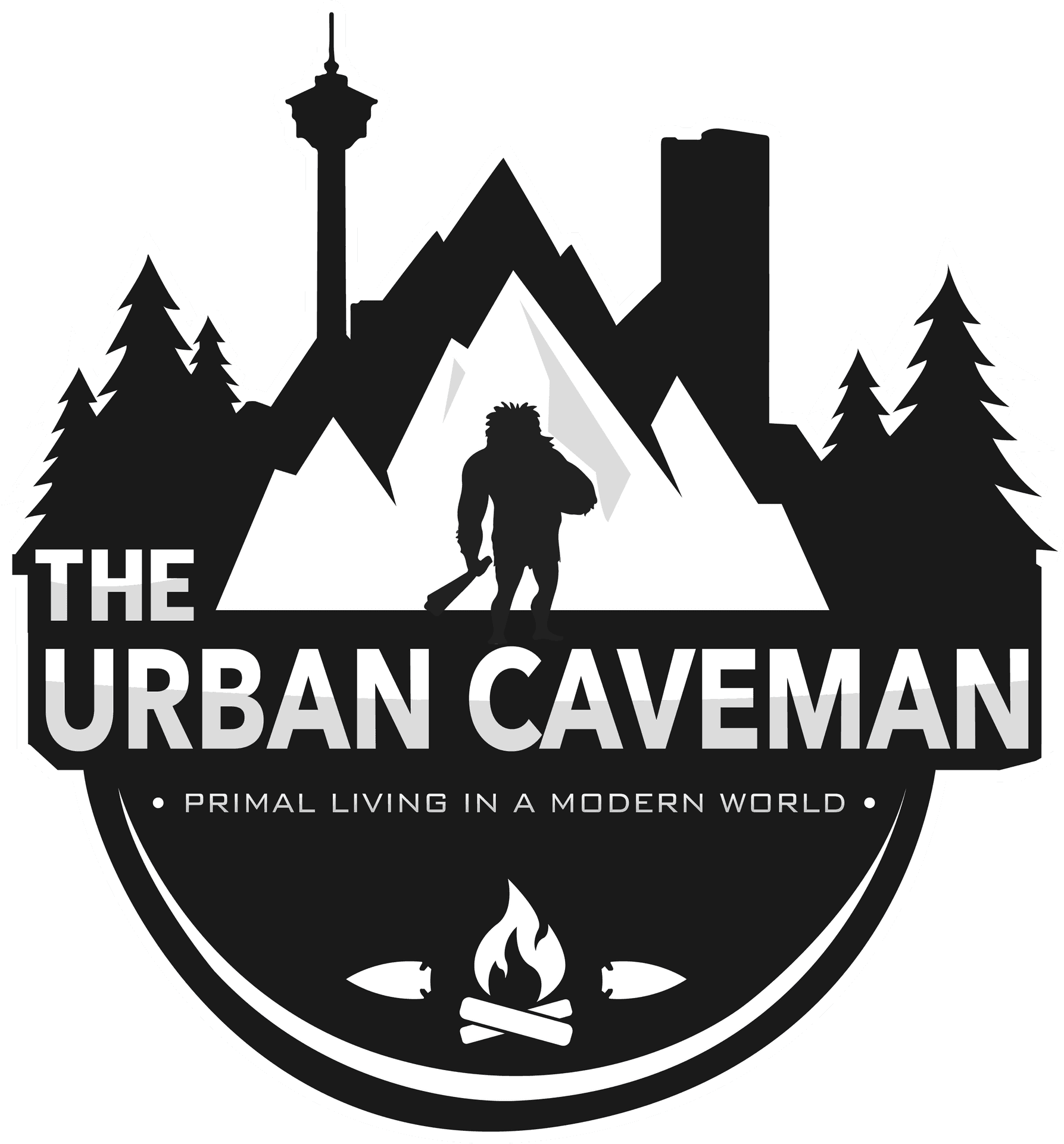 Urban Caveman Logo PNG Image