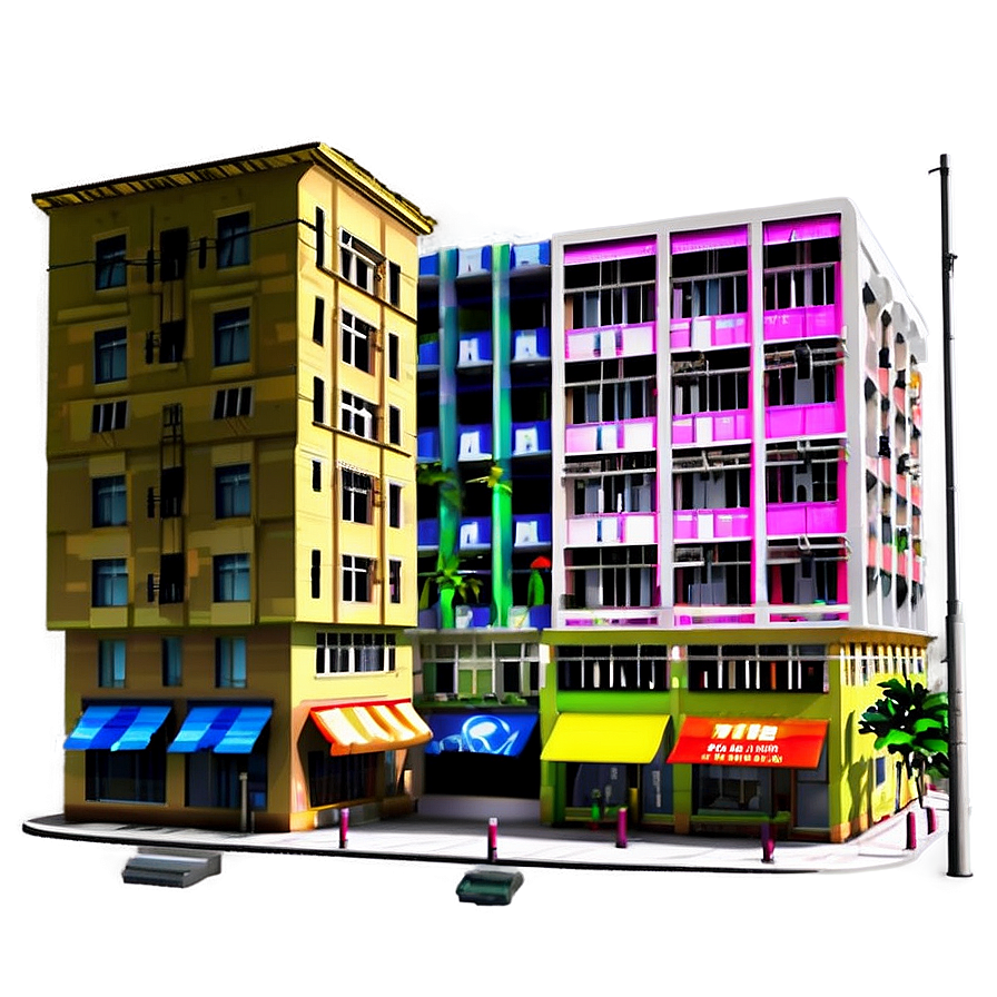 Urban City Street Png Oxm PNG Image