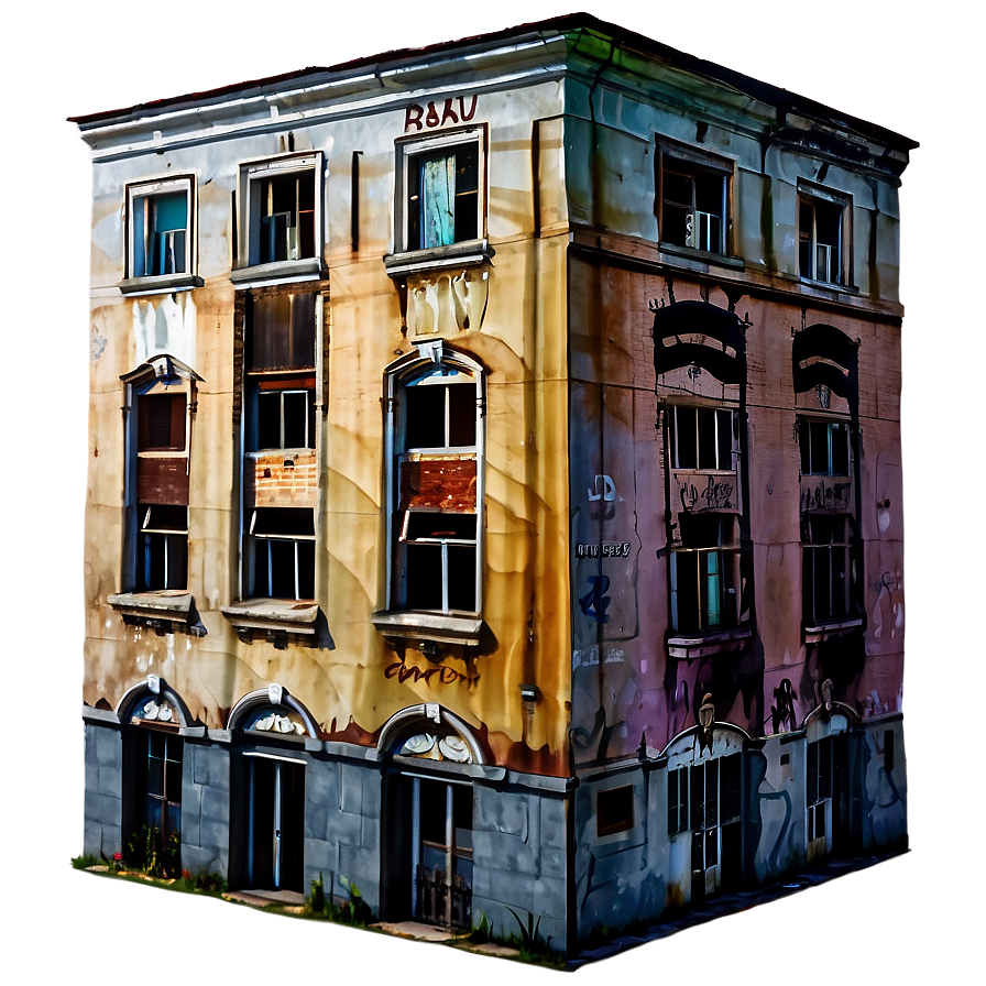 Urban Decay Building Png 06212024 PNG Image