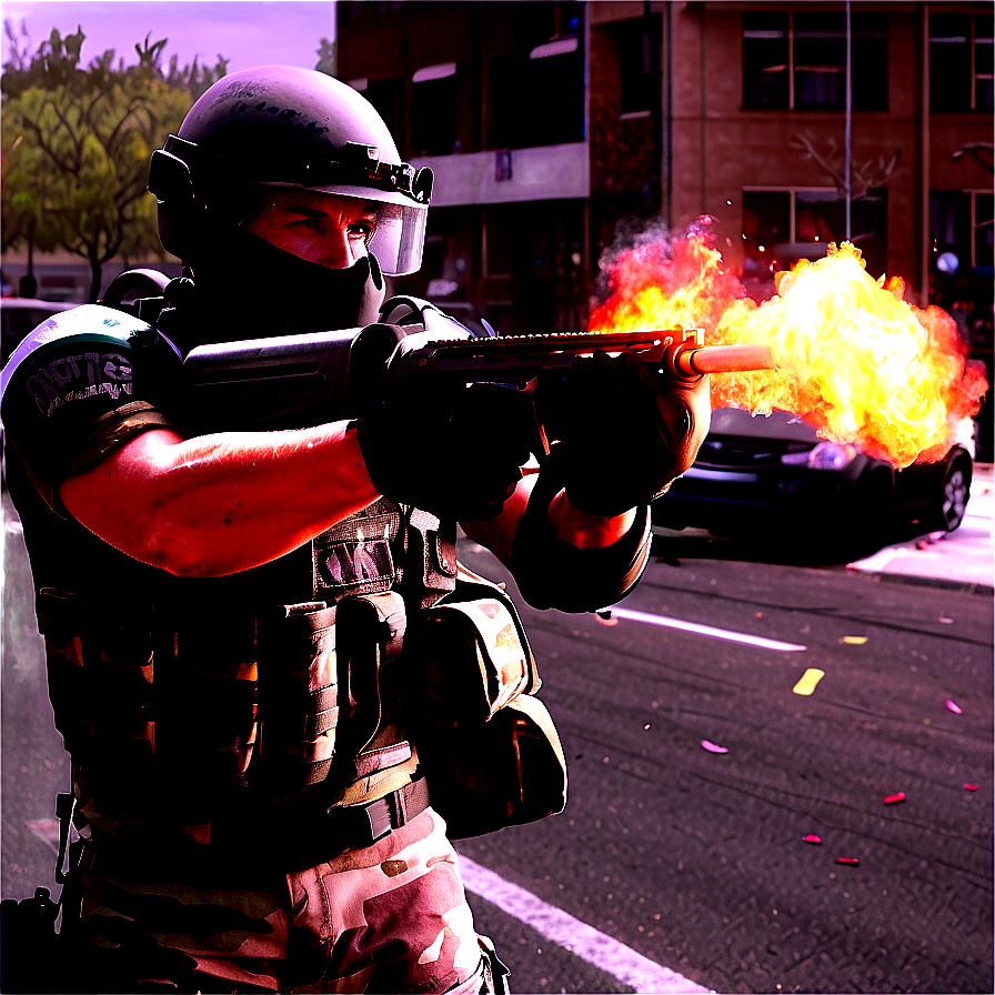 Urban Riot Standoff Png Aij81 PNG Image