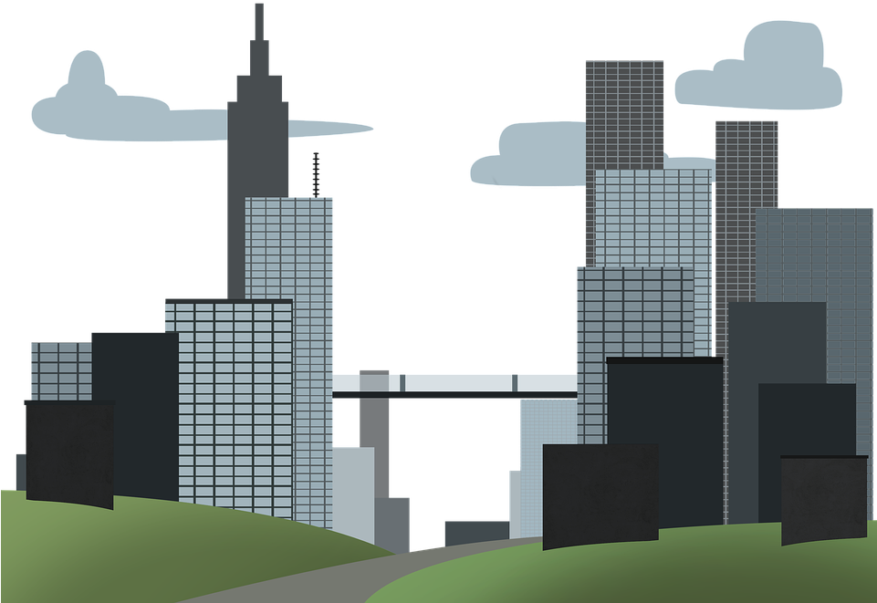 Urban Skyline Vector Illustration PNG Image