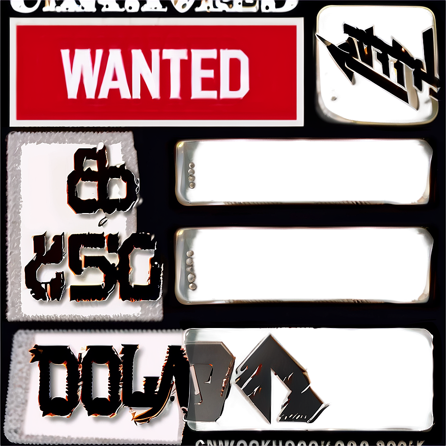 Urgent Wanted Notice Png Cbq PNG Image