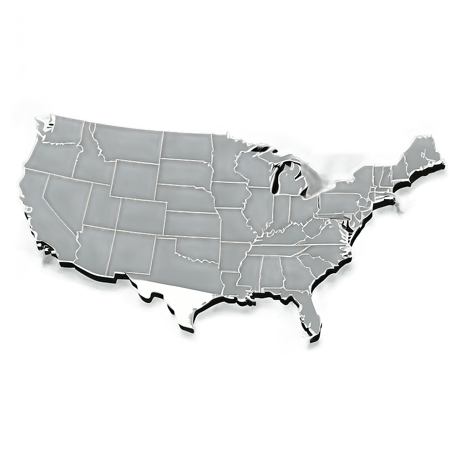 Usa Map For Coloring Png Age53 PNG Image