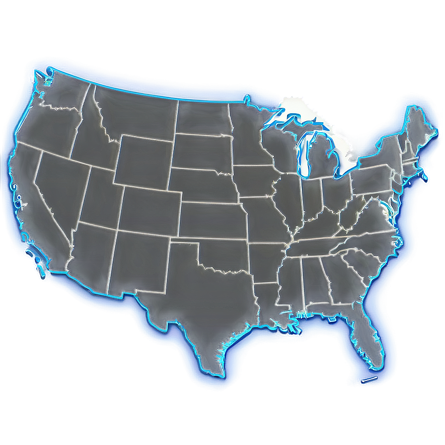 Usa Map Outline Png 83 PNG Image