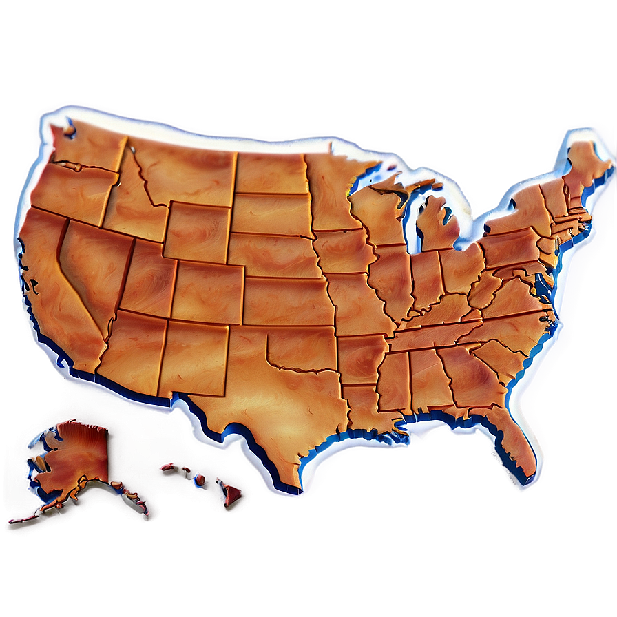 Usa Map Puzzle Png 72 PNG Image