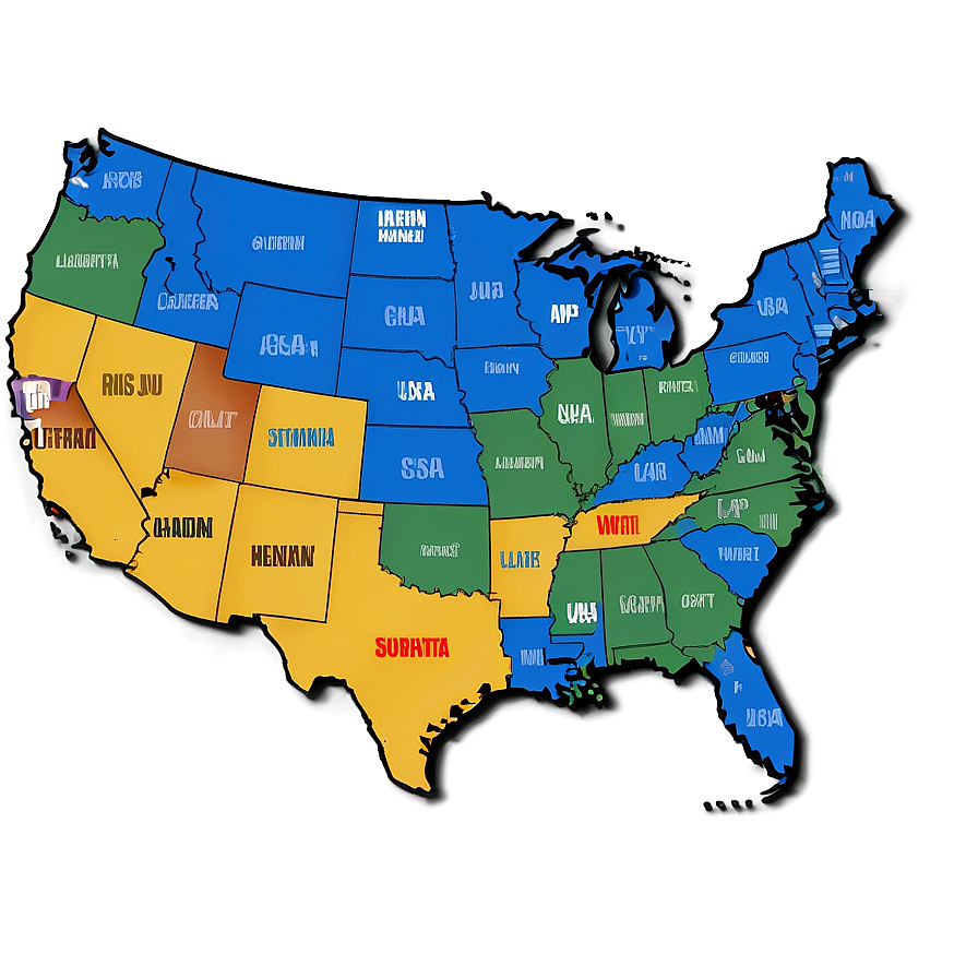 Usa Map With Counties Png 1 PNG Image