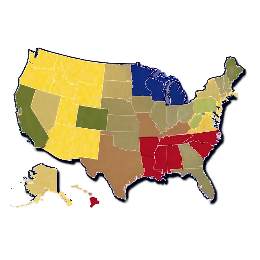 Usa Map With Counties Png Etx PNG Image