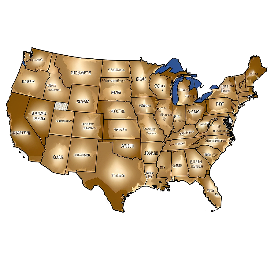 Usa Map With Counties Png Gjx77 PNG Image