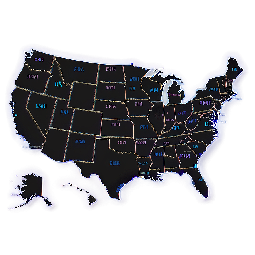 Usa Map With Landmarks Png 40 PNG Image