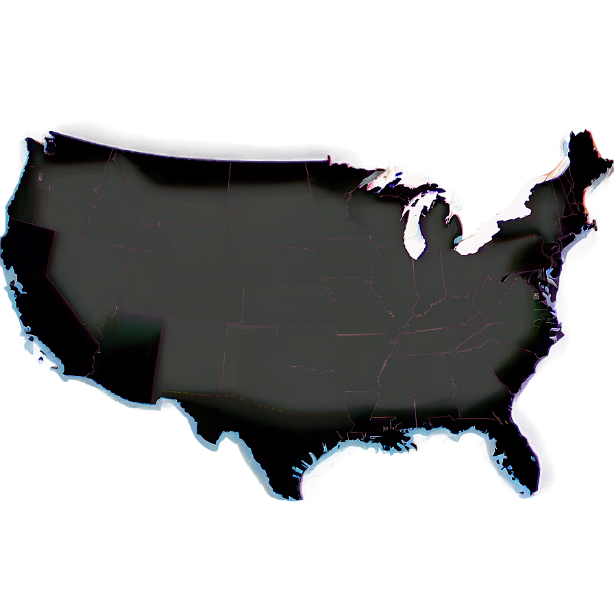 Usa State Outlines Png 8 PNG Image