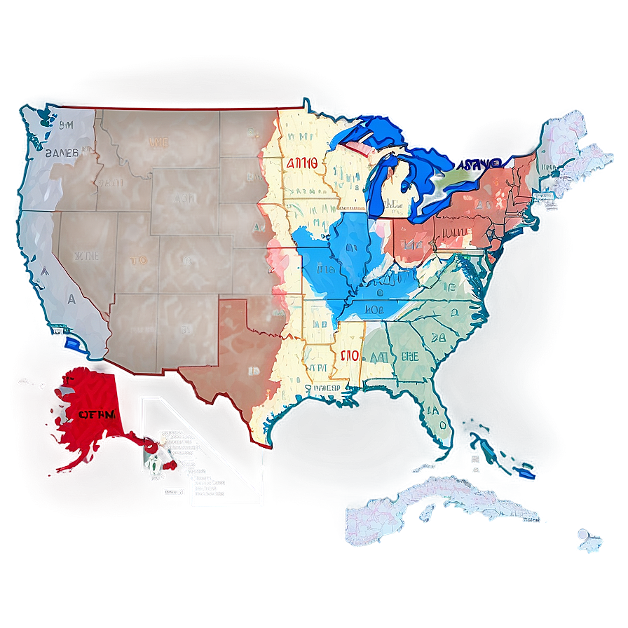 Usa Time Zone Map Png 16 PNG Image