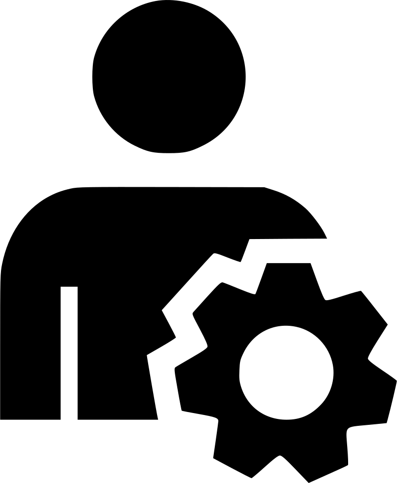 User Icon With Gear PNG Image