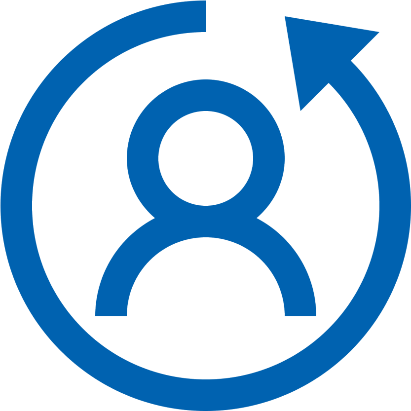 User Profile Icon Blue Arrow PNG Image