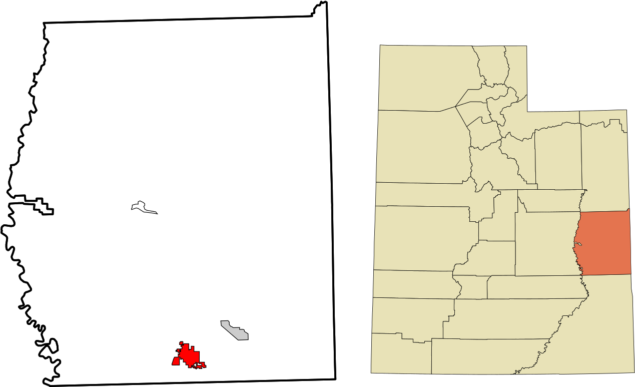 Utah County Map Highlighting Salt Lake County PNG Image